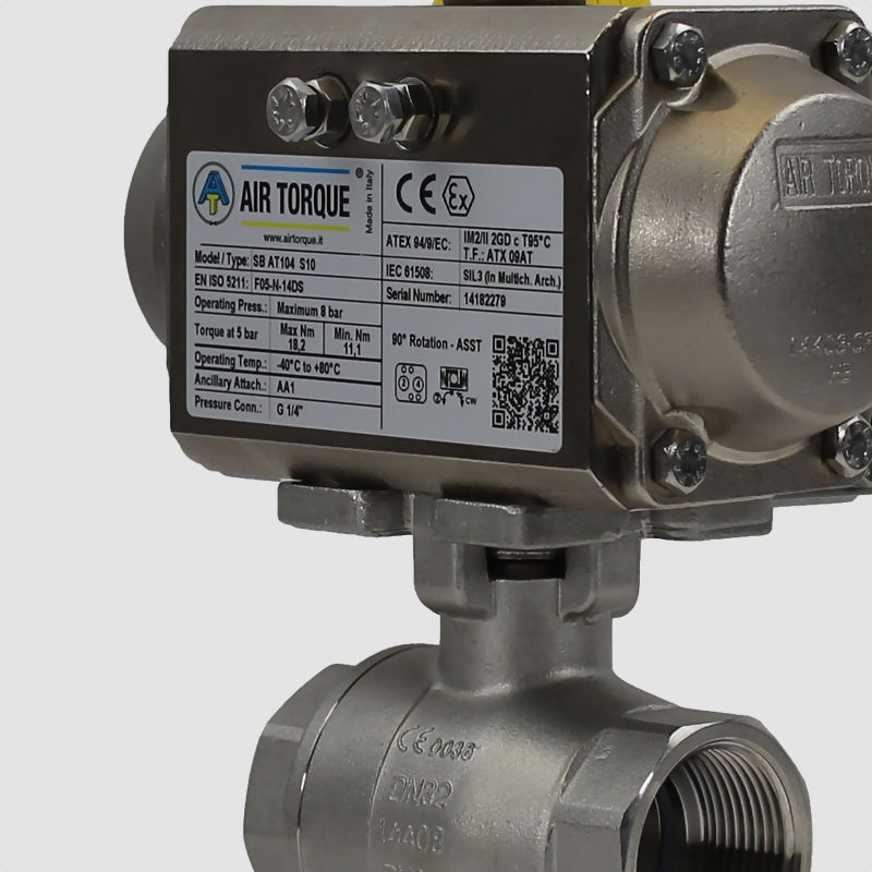 Air Torque Actuator Actuated Valves