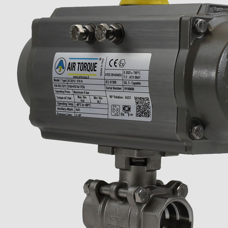 Air Torque Actuator Actuated Valves