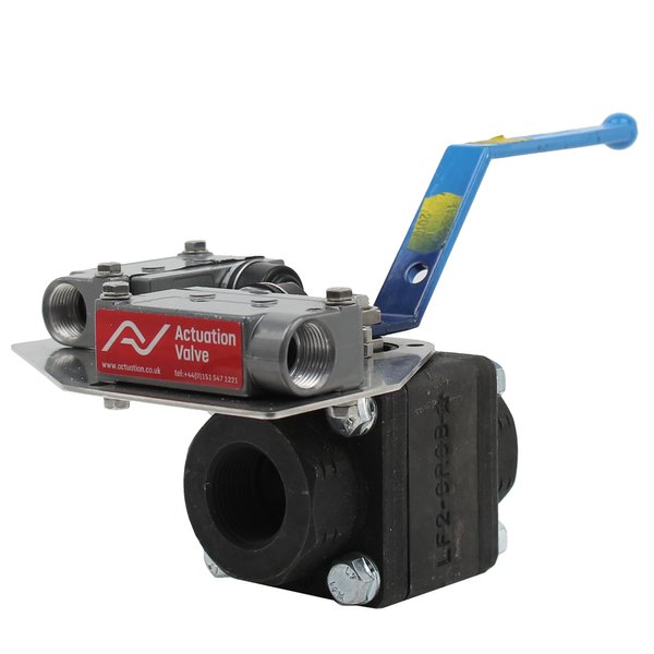 Lever Operated Starline Ball Valves Carbon Steel With Limit Switch Box