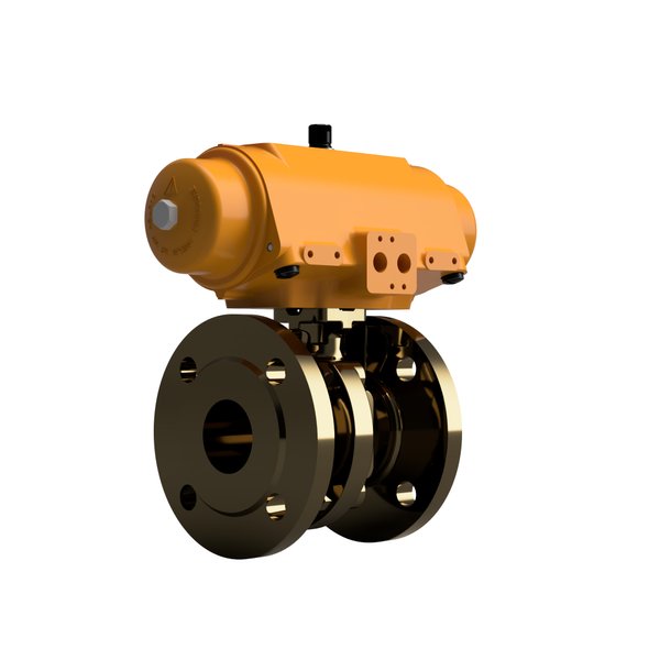 AVL4610PN16DN0200XL000DA Mariani Hytork Actuated Ball Valves Flanged