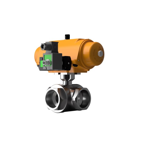 AV-L5100BSPDN0008XL020DA Hytork Actuated Ball Valves 1000 PSI Reduced ...