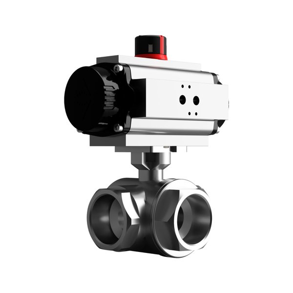 AV-L5400BSPDN0008AC00SR Screwed BSP Full Bore 3-Way Stainless Steel ...