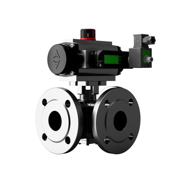 AV-L5K00P16DN0050AC20DA Actreg Actuated Ball Valves Flanged PN16 Double ...