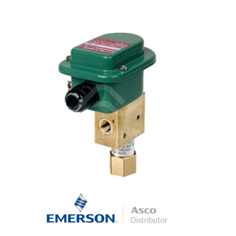 0.25" NPT EM8327A647MS Asco General Service Solenoid Valves Direct Acting 115 VAC Stainless Steel