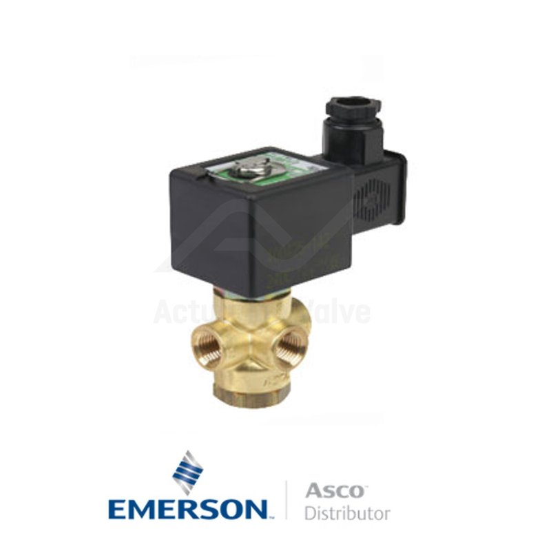 0.25" NPT SCB320A180 Asco General Service Solenoid Valves Direct Acting 24 VAC Stainless Steel