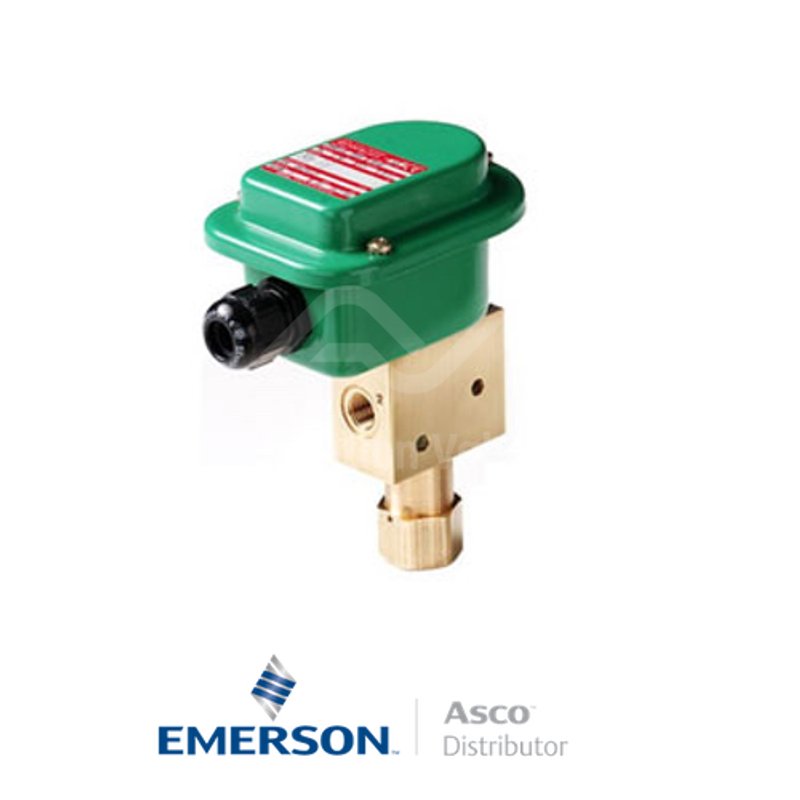 0.25" NPT EMET8327B101MS Asco General Service Solenoid Valves Direct Acting 24 VDC Stainless Steel