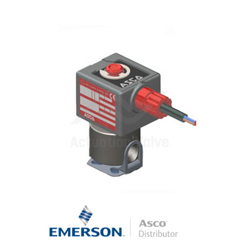 0.25" NPT PVB262C086E Asco General Service Solenoid Valves Direct Acting 24 VDC Brass