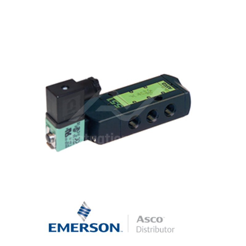 0.25" BSPP SCXG551A017MS Asco Process Automation Solenoid Valves Pilot Operated 25 AC Brass