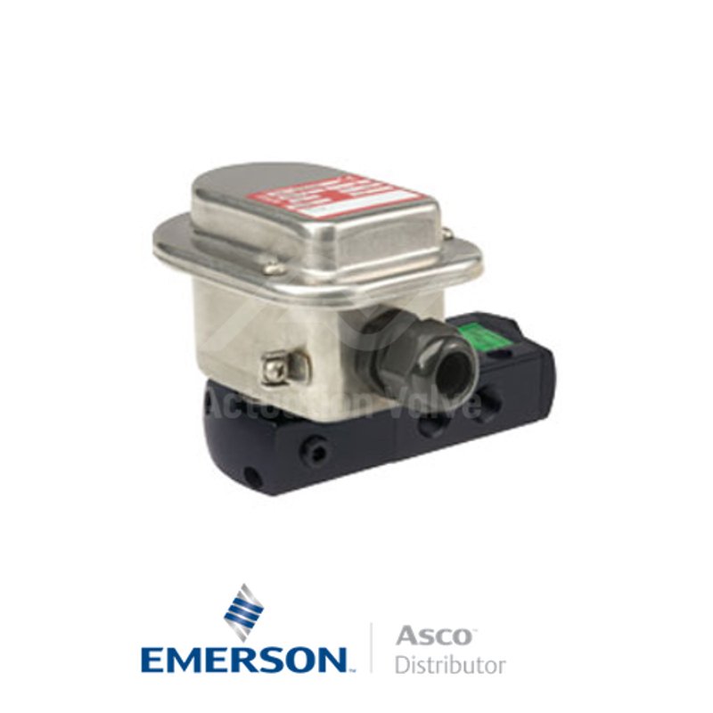 0.25" BSPP WSETG551A382SL Asco Process Automation Solenoid Valves Pilot Operated 25 AC Light Alloy