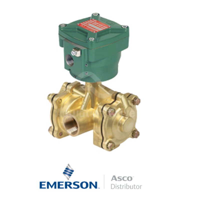 0.5" NPT NFETB316A064 Asco General Service Solenoid Valves Pilot Operated 24 VDC Stainless Steel