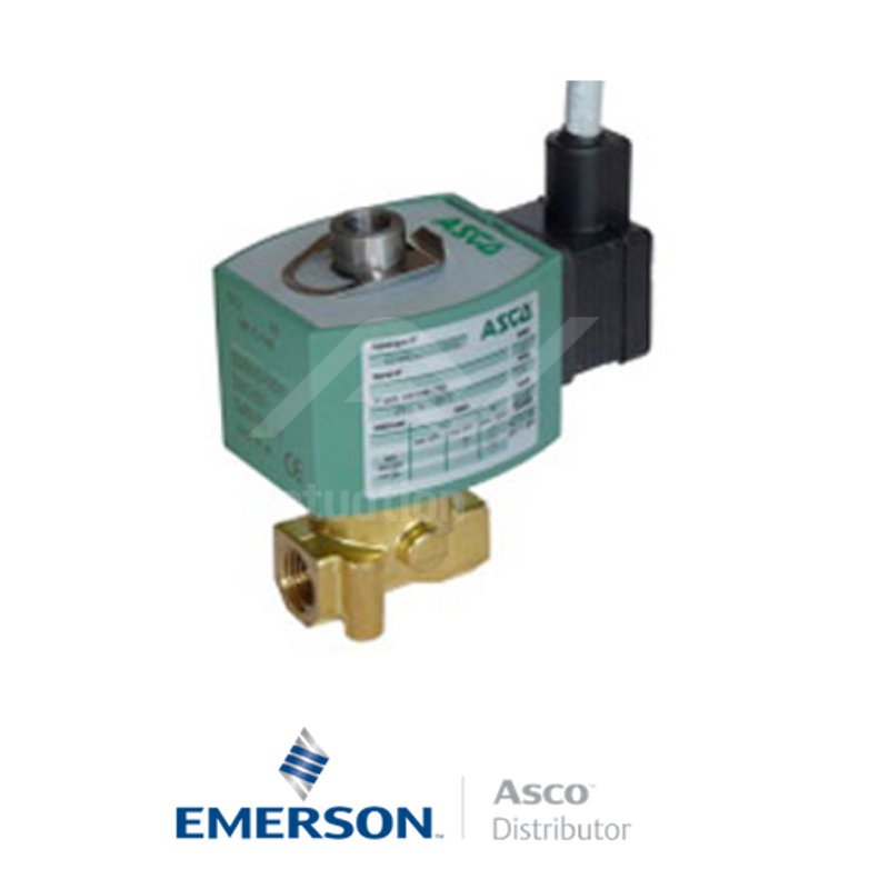 0.25" BSPP E314K035S3N01FT Asco Numatics General Service Solenoid Valves Direct Acting 115 VAC Stainless Steel