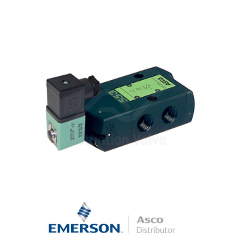 0.5" BSPP SCG553A017MS Asco Numatics Process Automation Solenoid Valves Pilot Operated 230 VAC Brass