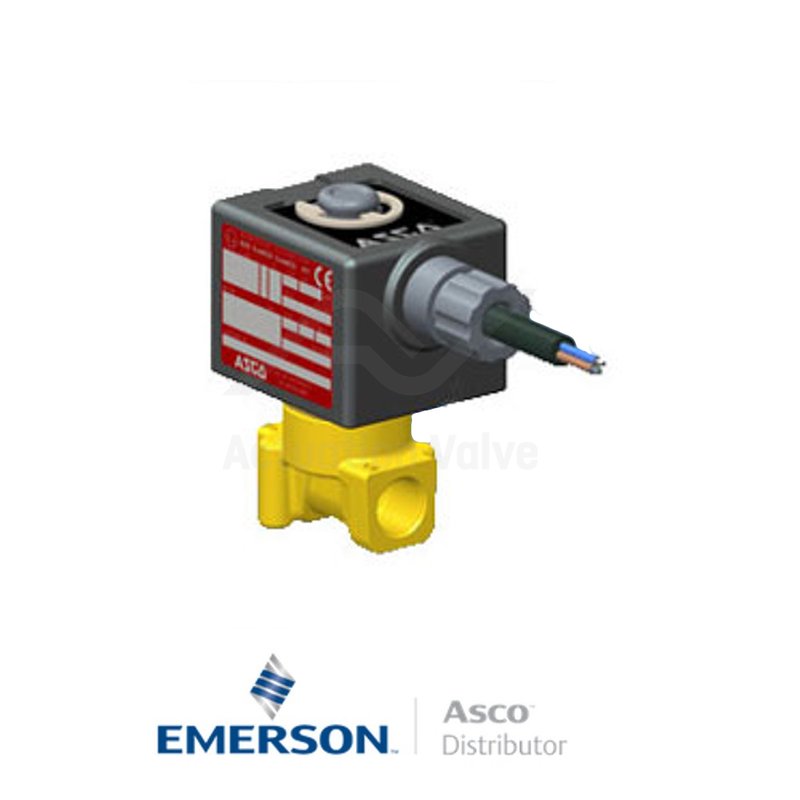 0.25" BSPP PVG262A264 Asco Numatics General Service Solenoid Valves Direct Acting 24 VDC Stainless Steel