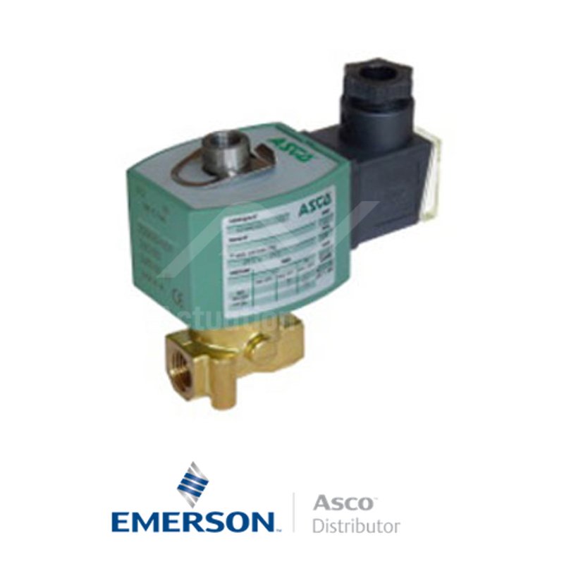 0.25" BSPP E314K035S2N00FR Asco General Service Solenoid Valves Direct Acting 48 VAC Stainless Steel