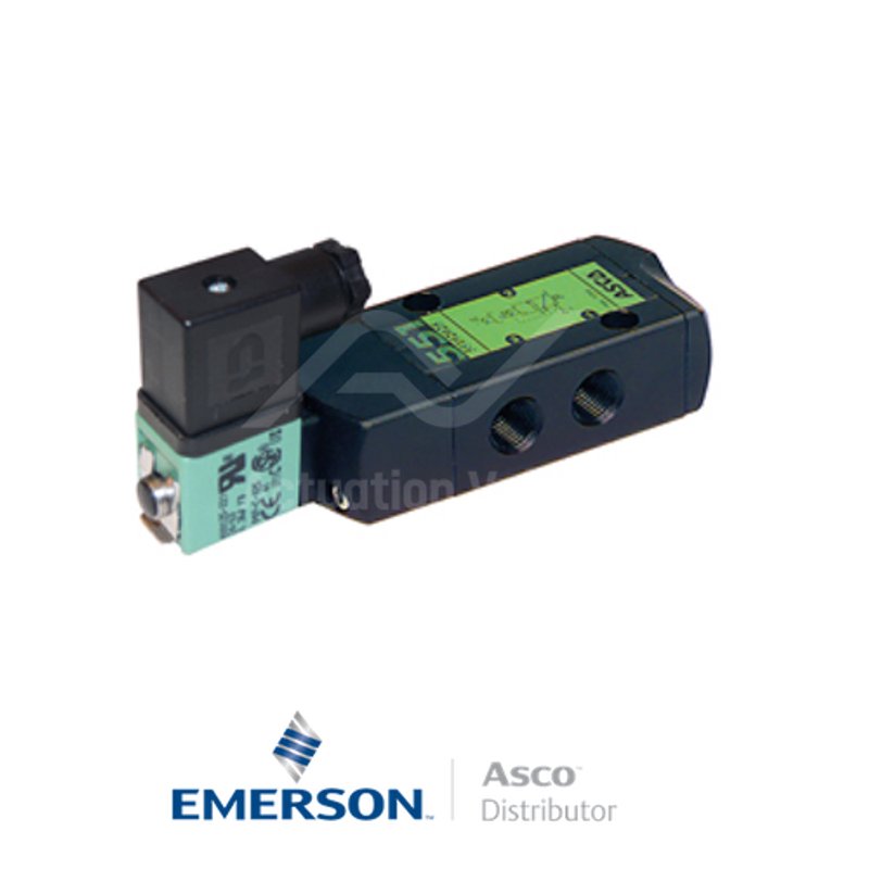 0.25" BSPP SCG551A001MMS Asco Numatics Process Automation Solenoid Valves Pilot Operated 24 VDC Light Alloy