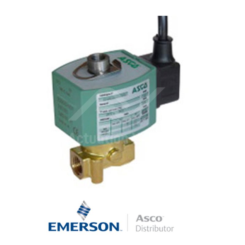 0.25" BSPP E314K054S4N00FL Asco Numatics General Service Solenoid Valves Direct Acting 24 VAC Stainless Steel