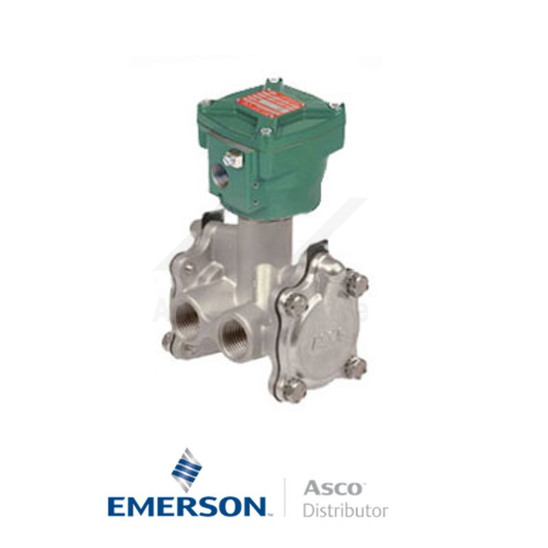 0.375" NPT NFXB316A382 Asco Numatics General Service Solenoid Valves Pilot Operated 24 VDC Brass