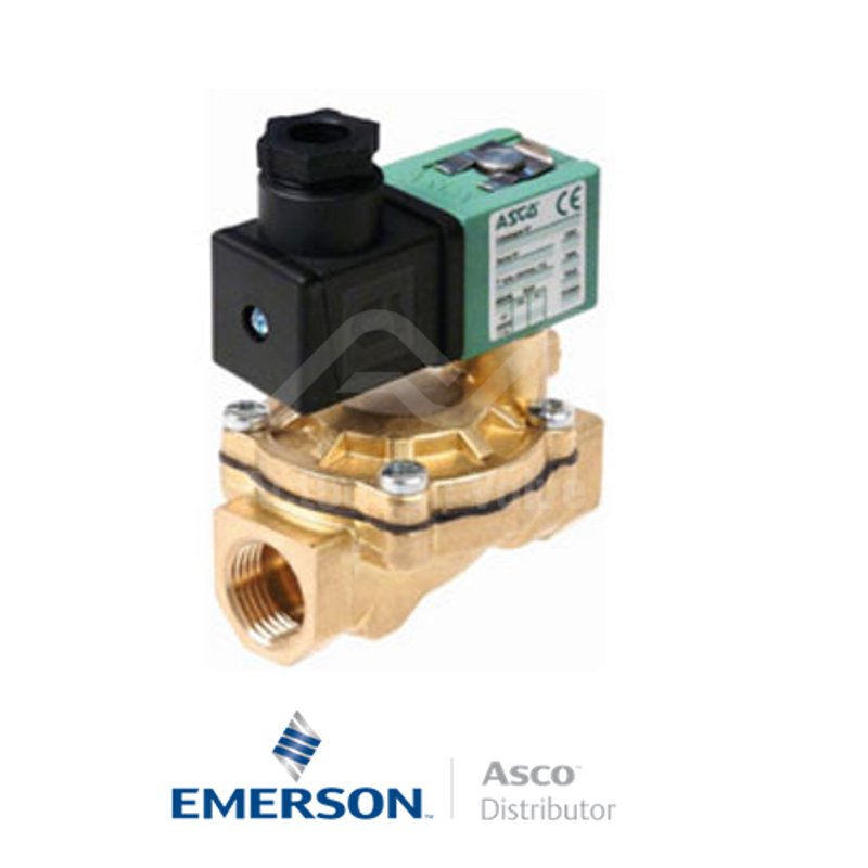 0.5" BSPP SCE238D003 Asco Numatics General Service Solenoid Valves Pilot Operated 25 AC Stainless Steel