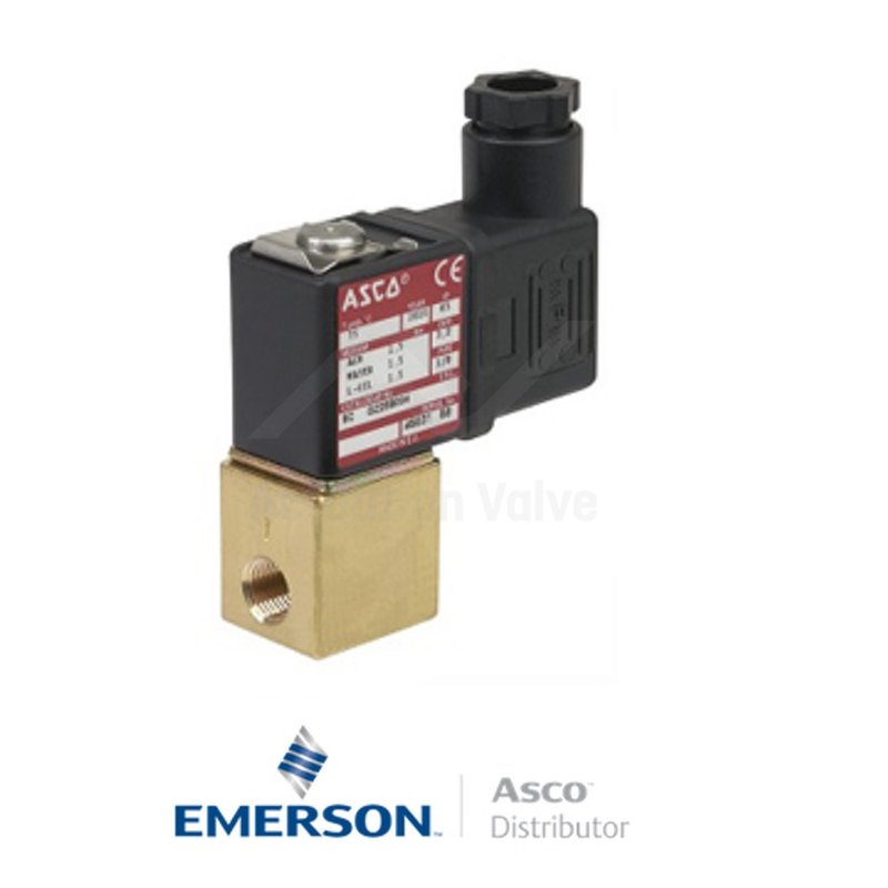 0.125" BSPP PVG225B004V Asco Numatics General Service Solenoid Valves Direct Acting 24 VAC Stainless Steel