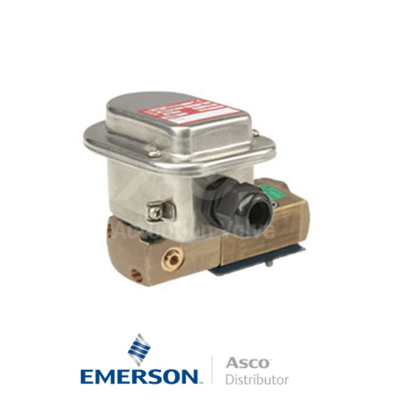 0.25" BSPP WSG551A303SL Asco Process Automation Solenoid Valves Pilot Operated 230 VAC Stainless Steel