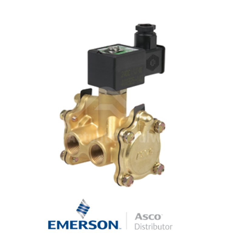 0.5" NPT SCB316A064 Asco Numatics General Service Solenoid Valves Pilot Operated 24 VDC Stainless Steel