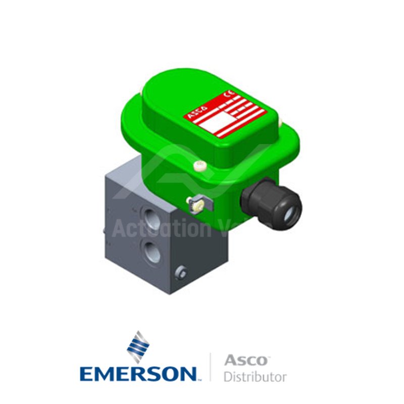 0.25" BSPP EMG327B213 Asco Numatics General Service Solenoid Valves Direct Acting 24 VDC Light Alloy