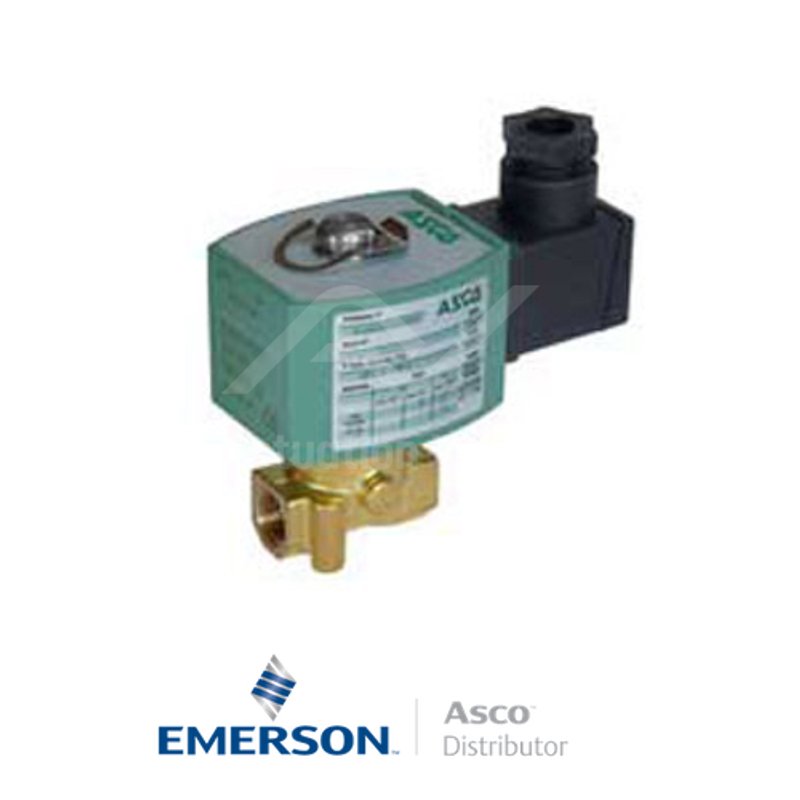 0.25" BSPP E262K232MVV00F8 Asco Numatics General Service Solenoid Valves Direct Acting 230 VAC Stainless Steel