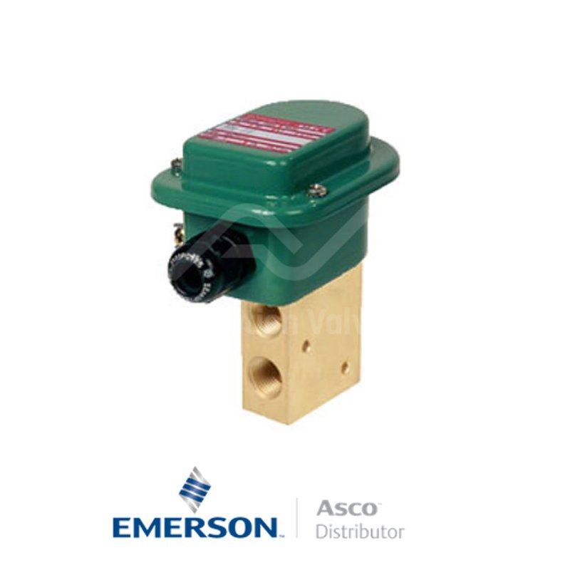 0.5" NPT EMT8327A647 Asco Numatics General Service Solenoid Valves Direct Acting 115 VAC Stainless Steel