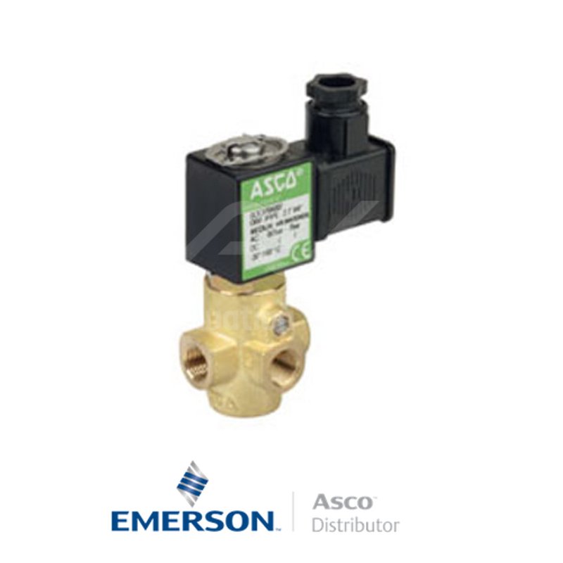 0.25" BSPP SCE370A017 Asco Numatics General Service Solenoid Valves Direct Acting 115 VAC Stainless Steel