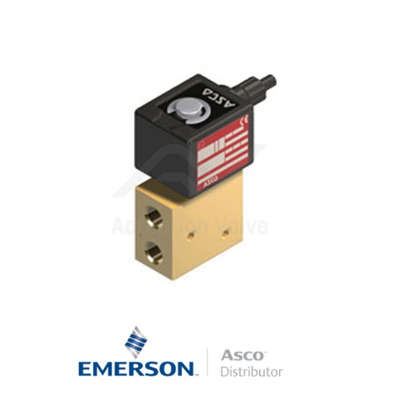 0.25" BSPP PVXG327B011 Asco Numatics General Service Solenoid Valves Direct Acting 24 VDC Light Alloy