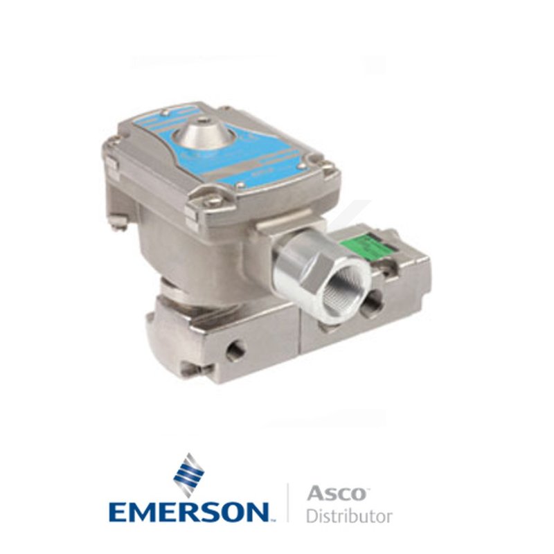 0.25" BSPP WSLIG551A313 Asco Process Automation Solenoid Valves Pilot Operated 24 VDC Brass