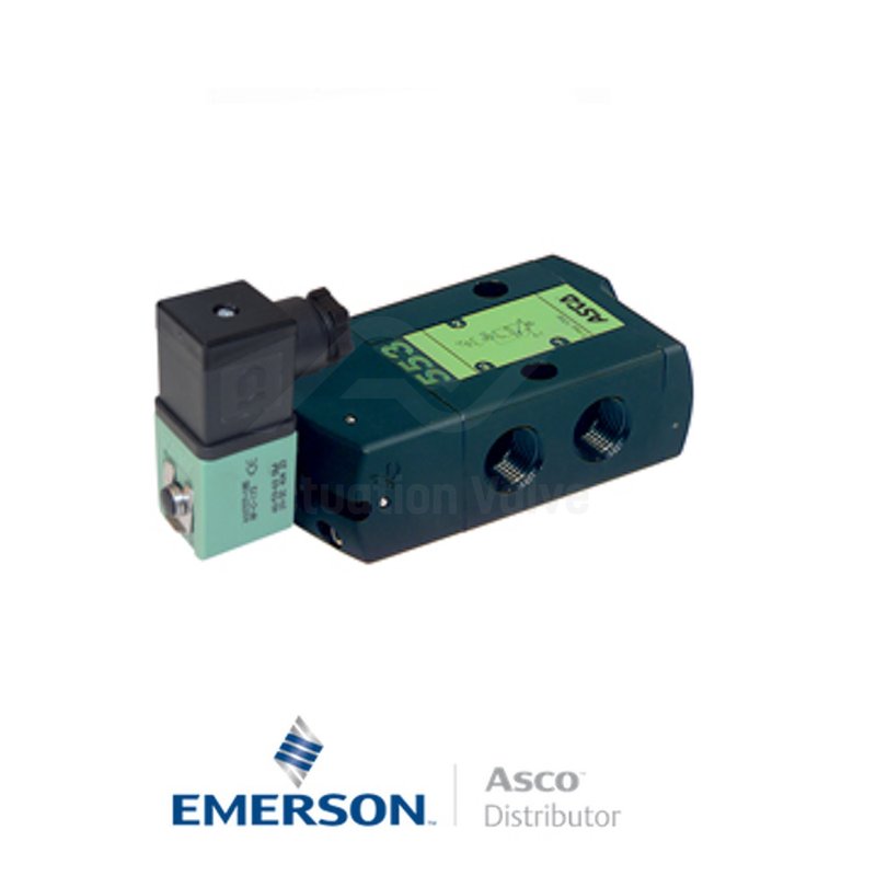 0.5" BSPP SCG553A001MS Asco Numatics Process Automation Solenoid Valves Pilot Operated 24 VDC Engineered Plastics