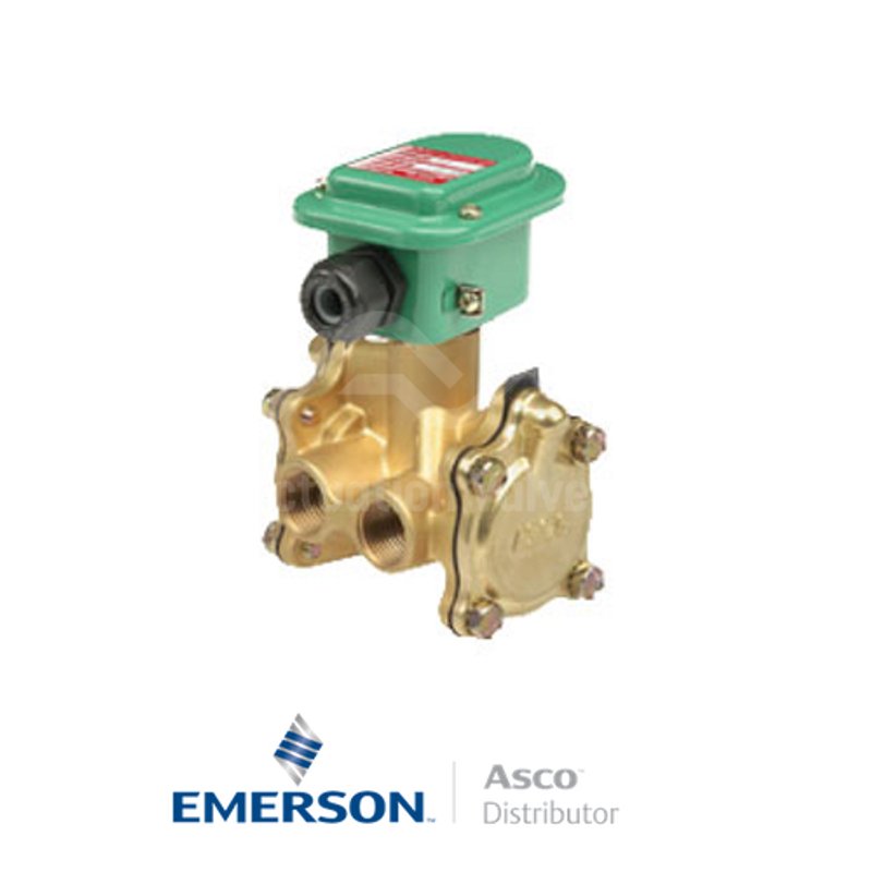 0.5" NPT WPETB316A064 Asco General Service Solenoid Valves Pilot Operated 24 VDC Stainless Steel