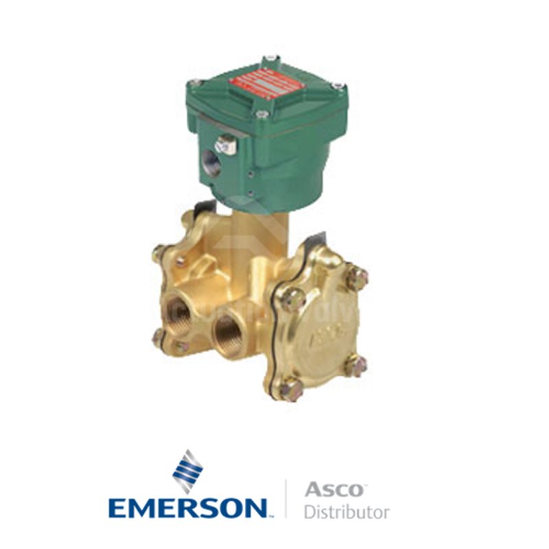 0.5" NPT NFB316A004 Asco Numatics General Service Solenoid Valves Pilot Operated 115 VAC Stainless Steel