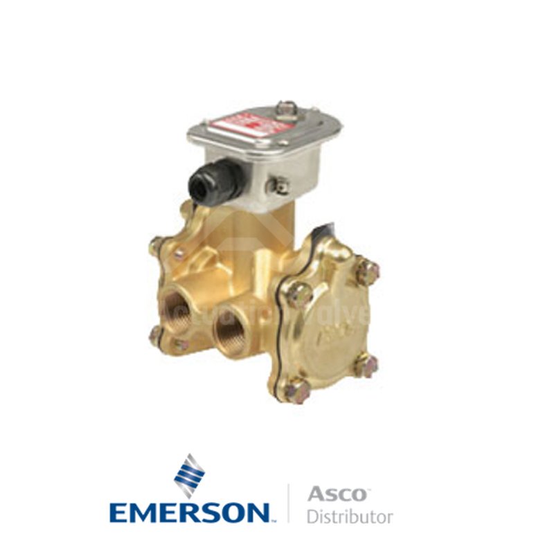 0.5" NPT WSEMB316A064 Asco Numatics General Service Solenoid Valves Pilot Operated 24 VDC Stainless Steel